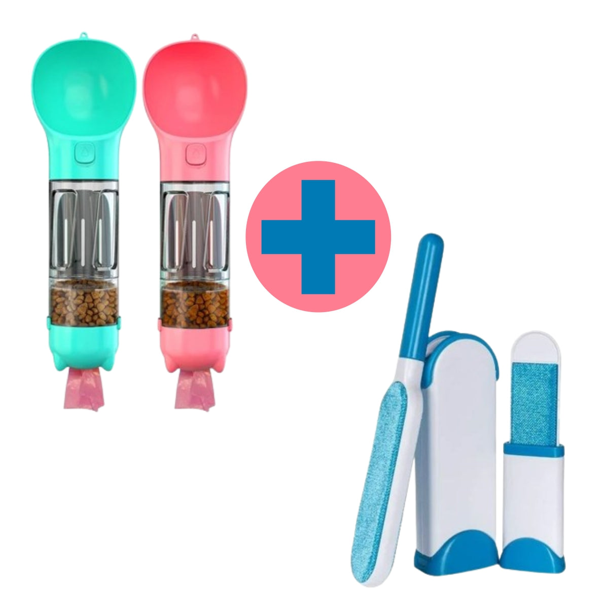 Bebedero 4 en 1 Mas Cepillo Quita Mota