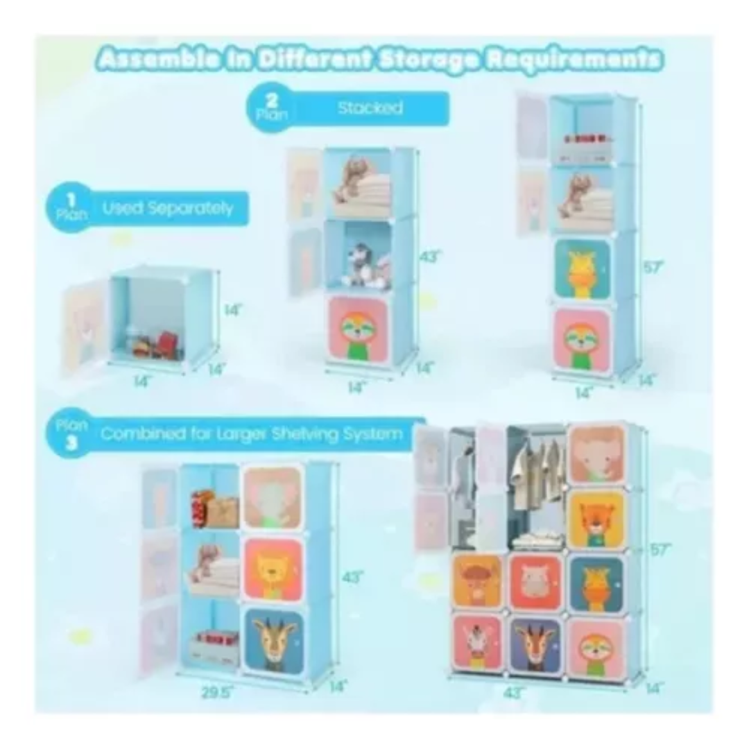 Organizador De Ropa Colgar Estante Closet Armario Niños