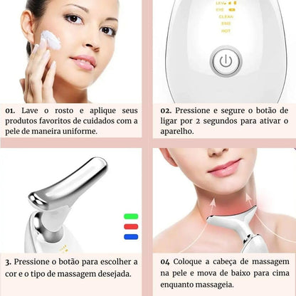MASAJEADOR FACIAL INALAMBRICO RECARGABLE