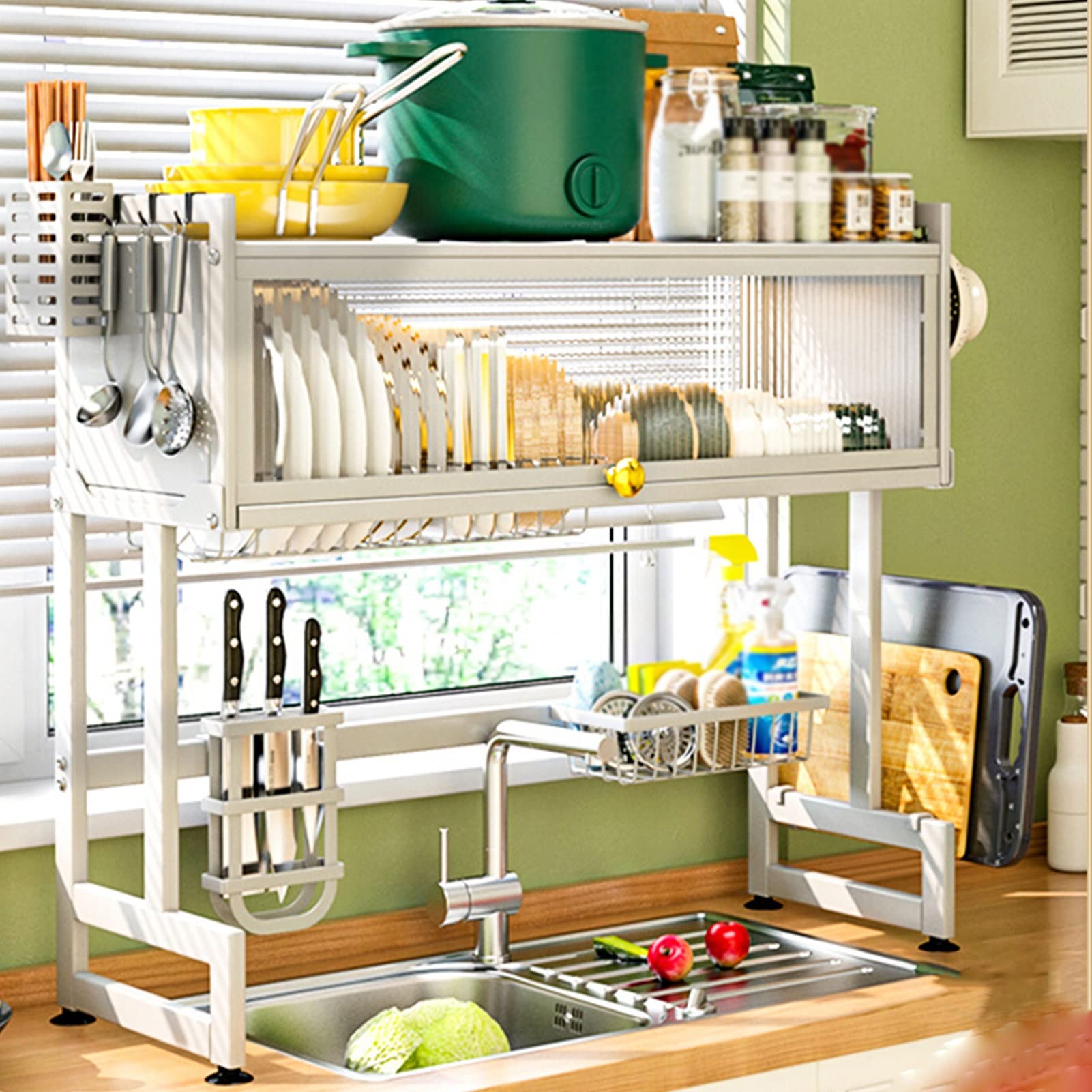 Organizador Con Tapa Escurridor Platos