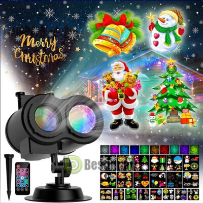 Proyector Figuras Navideñas 4 Tarjetas +