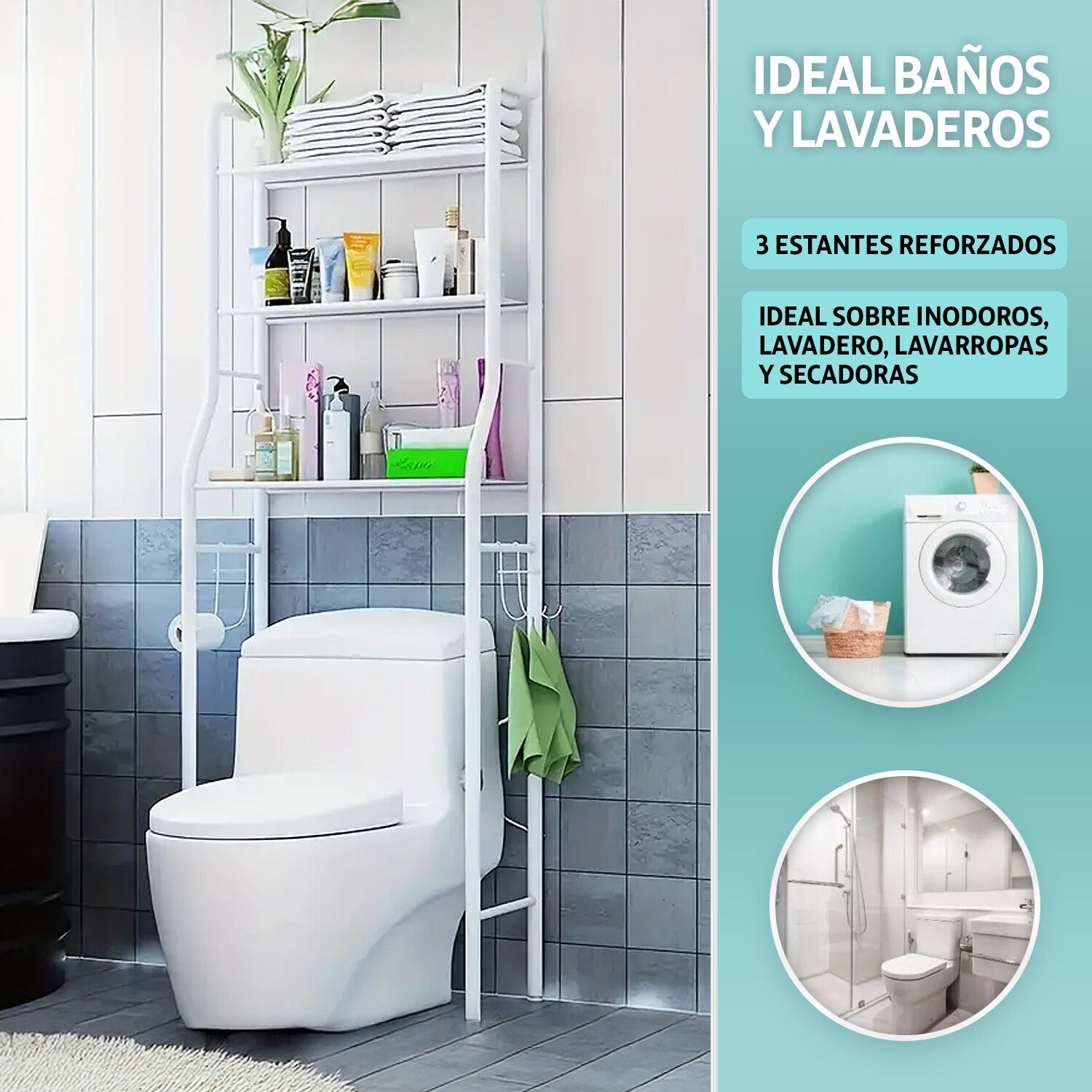 Organizador De Baño Estantería Mueble